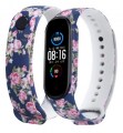 Malla Mi Band 3 Azul floreado